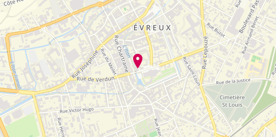 Plan de Caisse d'Epargne Evreux Cathedrale, 11 Rue Charles Corbeau, 27000 Évreux