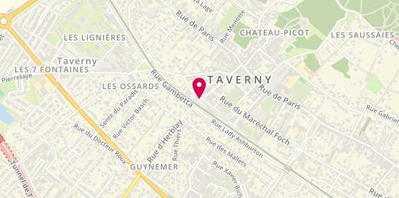 Plan de Caisse d'Epargne Taverny, 56 avenue de la Gare, 95150 Taverny