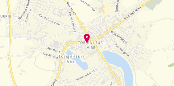 Plan de Caisse d'Epargne Torigni sur Vire, 3 Rue Thiers 1 Et, 50160 Torigny-les-Villes
