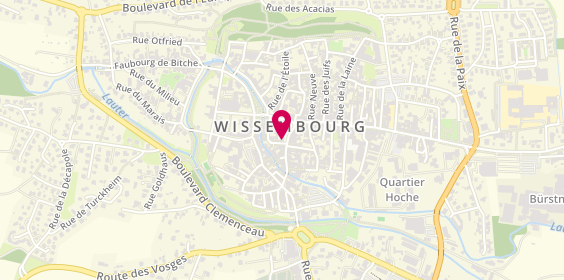 Plan de Caisse d'Epargne, 1 place de la République, 67160 Wissembourg