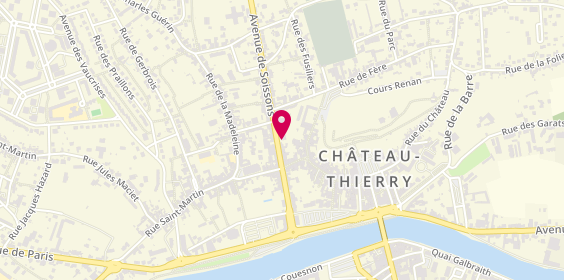 Plan de BNP Paribas - Chateau Thierry, 31 Bis avenue de Soissons, 02400 Château-Thierry