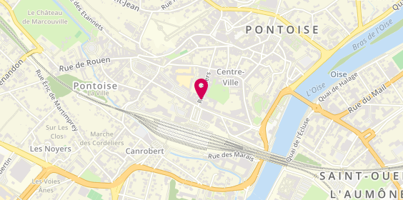 Plan de Caisse d'Epargne Pontoise Centre, 6 Rue Thiers, 95300 Pontoise