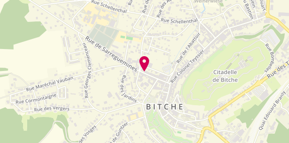 Plan de Credit Agricole Bitche, 26 Rue de Sarreguemines, 57230 Bitche