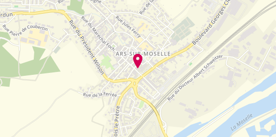 Plan de Credit Agricole Ars Sur Moselle, 5 Rue du Maréchal Foch, 57130 Ars-sur-Moselle