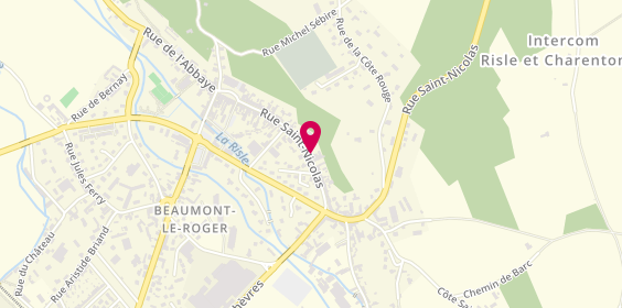 Plan de Crédit Agricole Normandie-Seine, 49 Rue Saint-Nicolas, 27170 Beaumont-le-Roger