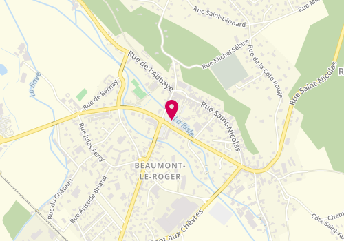 Plan de CIC, 13 place de Clercq, 27170 Beaumont-le-Roger