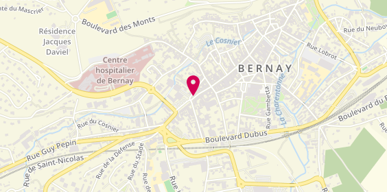 Plan de BNP Paribas - Bernay de l'Eure, 37 Rue du Général de Gaulle, 27300 Bernay