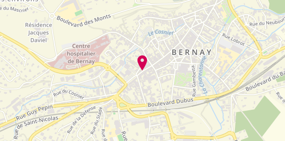 Plan de Caisse de Credit Mutuel de Bernay Conches en Ouche, 43 Rue General de Gaulle, 27300 Bernay