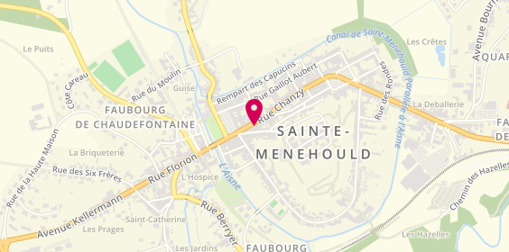 Plan de Caisse d'Epargne Sainte Menehould, 78 Rue Chanzy, 51800 Sainte-Menehould