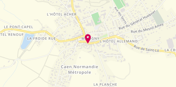 Plan de Crédit Agricole Normandie, 10 place du Docteur Guillard, 50570 Marigny-le-Lozon