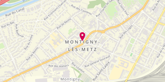 Plan de LCL Banque et assurance, 155 Rue de Pont-À-Mousson, 57950 Montigny-lès-Metz