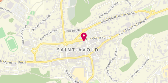 Plan de BNP Paribas - Saint Avold, 5 Bis place Saint-Nabor, 57500 Saint-Avold