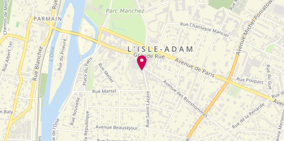 Plan de BNP Paribas - l'Isle Adam, 16 Rue Saint-Lazare, 95290 L'Isle-Adam