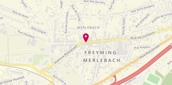 Plan de Credit Agricole Freyming Merlebach, 27 Rue Eugène Kloster, 57800 Freyming-Merlebach
