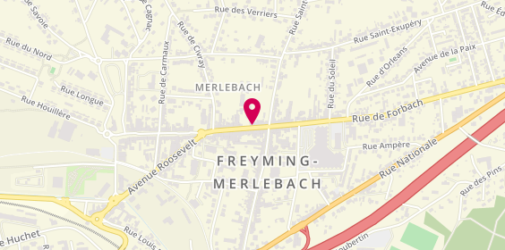 Plan de Credit Mutuel, 14 Rue Eugène Kloster, 57800 Freyming-Merlebach