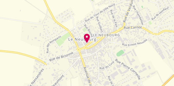 Plan de BNP Paribas - le Neubourg, 76 Rue de la République, 27110 Le Neubourg