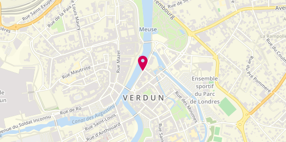 Plan de Caisse d'Epargne Verdun Centrale, 18 Quai de la République, 55100 Verdun