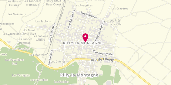 Plan de Crédit Agricole - Agence Rilly-la-Montagne, 1 Rue de la République, 51500 Rilly-la-Montagne