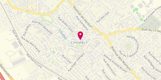 Plan de LCL Banque et assurance, 155 place de l'Hôtel de Ville, 60230 Chambly