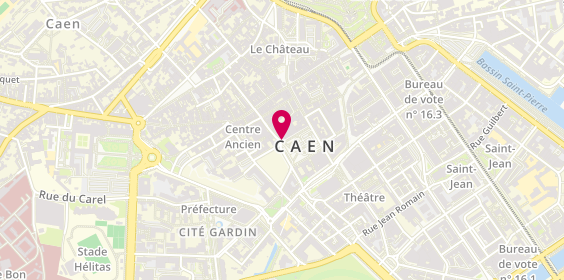 Plan de Caen Republique, 16 place de la République, 14000 Caen