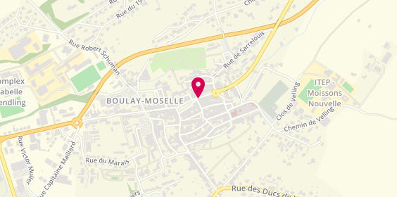 Plan de Credit Agricole Boulay, 2 Rue des Halles, 57220 Boulay-Moselle