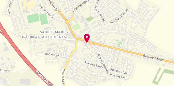 Plan de Credit Agricole Sainte Marie Aux Chenes, 25 avenue Gambetta, 57255 Sainte-Marie-aux-Chênes