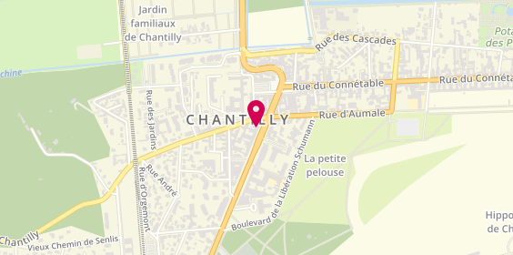 Plan de BNP Paribas, 8 Bis avenue du Maréchal Joffre, 60500 Chantilly
