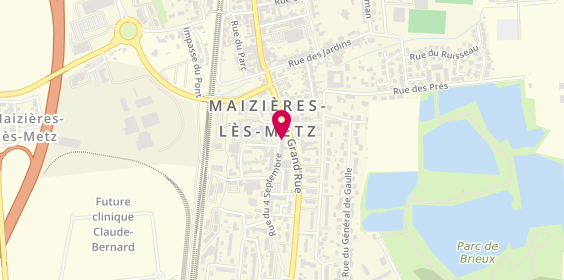Plan de Caisse d'Epargne Maizieres les Metz, 1 Rue du 4 Septembre, 57280 Maizières-lès-Metz