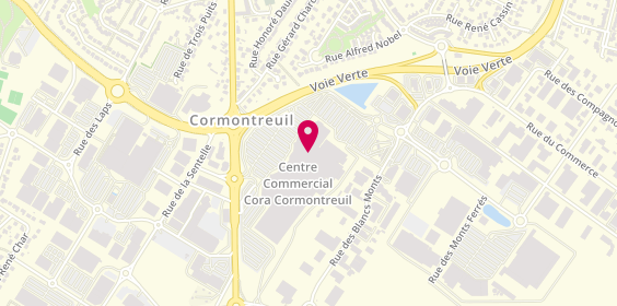 Plan de Reims Cora, Hypermarche Cora
Route de Louvois, 51350 Cormontreuil