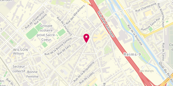 Plan de Agence Reims Sainte Anne, 2 Rue d'Estienne d'Orves, 51100 Reims