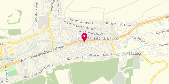 Plan de Bred Les Andelys, 23 place Nicolas Poussin, 27700 Les Andelys
