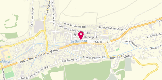 Plan de Crédit Agricole Normandie-Seine, 7 place Nicolas Poussin, 27700 Les Andelys