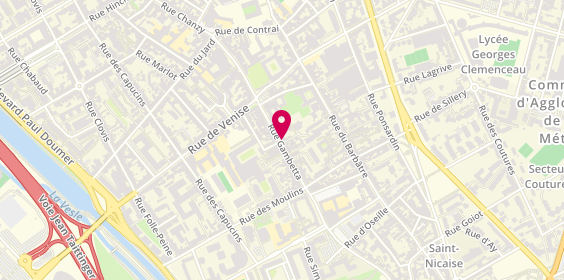 Plan de BNP Paribas - Reims Gambetta, 89 Rue Gambetta, 51100 Reims
