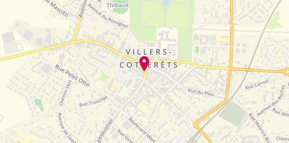 Plan de BRED-Banque Populaire, 3 Doct Mouflier, 02600 Villers-Cotterêts