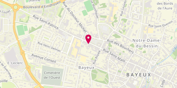 Plan de BRED-Banque Populaire, 47 Rue Saint-Patrice, 14400 Bayeux