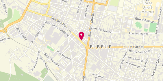 Plan de Caisse d'Epargne Elbeuf, 10 Rue des Martyrs, 76500 Elbeuf