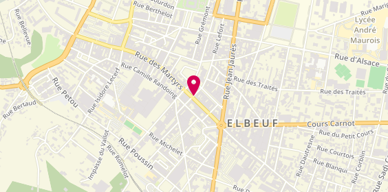 Plan de Caisse de Credit Mutuel d'Elbeuf-Seine, 26 Rue des Martyrs, 76500 Elbeuf