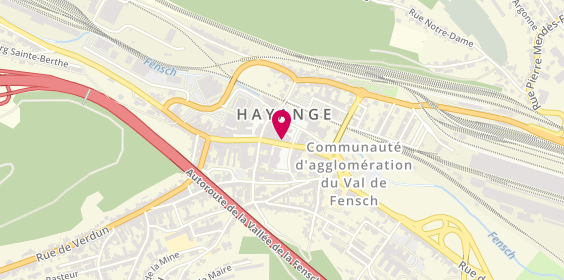 Plan de LCL Banque et assurance, 32 Rue du Maréchal Foch, 57700 Hayange