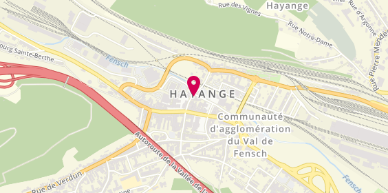 Plan de BNP Paribas - Hayange, 6 Rue du Général de Gaulle, 57700 Hayange
