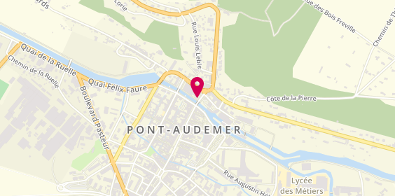 Plan de BNP Paribas - Pont Audemer, 1 place de Verdun, 27500 Pont-Audemer