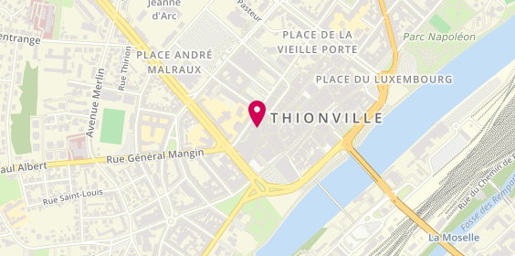 Plan de Credit Agricole Thionville Capucins, 13 Rue du Cygne, 57100 Thionville