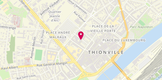 Plan de BNP Paribas - Thionville, 33 place Turenne, 57100 Thionville