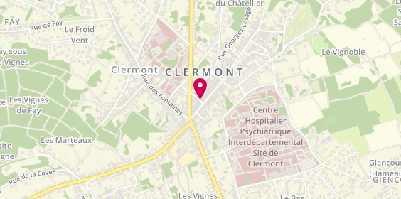 Plan de Groupama, 23-25 Rue de la République, 60600 Clermont