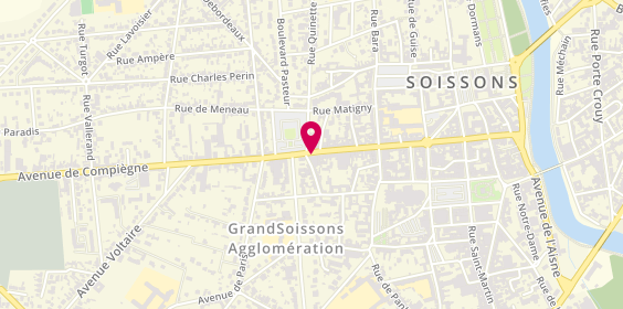 Plan de MACIF, 39 Rue Saint-Christophe, 02200 Soissons