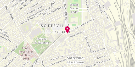 Plan de LCL Banque et assurance, 159 Rue François Raspail, 76300 Sotteville-lès-Rouen