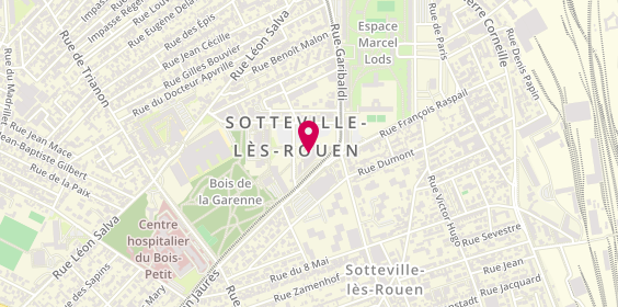 Plan de Crédit Agricole Normandie-Seine, 36 place de l'Hôtel de Ville, 76300 Sotteville-lès-Rouen