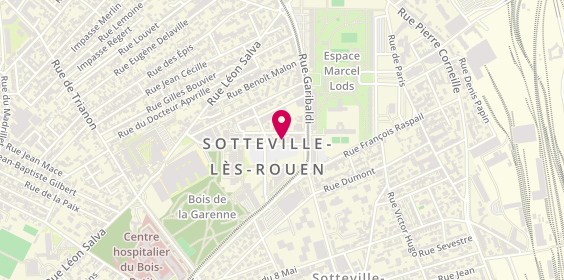 Plan de Crédit Mutuel, 11 Place de l'Hotel de Ville, 76300 Sotteville-lès-Rouen