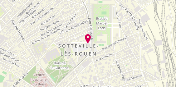 Plan de Sg, 1 place de l'Hôtel de Ville, 76300 Sotteville-lès-Rouen