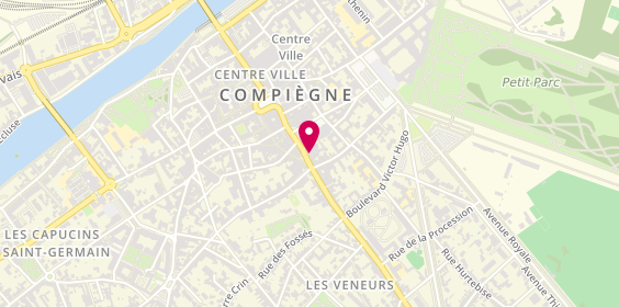Plan de BNP Paribas - Compiegne, 1 Rue Magenta, 60200 Compiègne