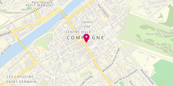 Plan de LCL Banque et assurance, 11 Rue Jean Legendre, 60200 Compiègne